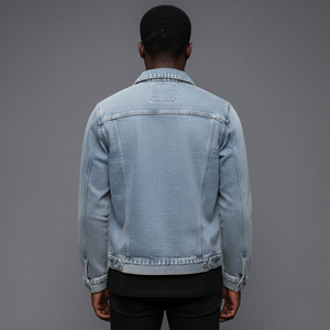 OEM Premium Quality Custom Classic Vintage Casual <b>Denim</b> <b>Jacket</b> Winter Casual Wear Windproof Button up Washed <b>Man</b> <b>Denim</b> <b>Jacket</b> - Product Image 3