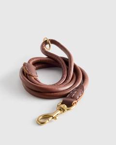 Handmade Full Grain Leather <b>Dog</b> <b>Leash</b> With Premium Hardware For Strong Durable Long Lasting Performance - Product Image 3