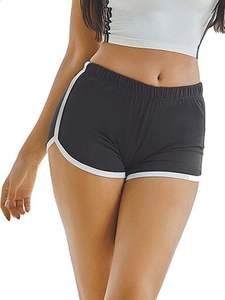 Shorts Deportivos VORNEX INDUSTRY para Mujer, Talla Grande, Cintura Media, Transpirables, de Secado Rápido, Tela de Poliéster/Algodón, Cierre con Cordón - Product Image 3