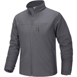 Men's Lightweight Softshell <b>Jacket</b> - <b>Fleece</b> <b>Lined</b>, Waterproof & Windproof for Outdoor Adventures - Product Image 5