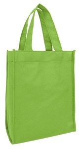 Lot de 8 sacs fourre-tout écologiques réutilisables en non-tissé, à fond plat avec soufflet, vierges, personnalisables avec logo, prêts à l'emploi, vente en gros, promotionnels - Product Image 4