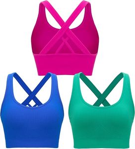 Sujetador Deportivo de Alta Sujeción para Mujer con Banda Elástica Suave y Material Transpirable para Correr, Fitness, Ejercicio y Yoga - Product Image 1