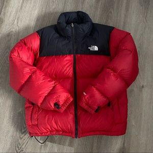 Black Red Plus Size High Quality Unisex Winter Puffer <b>Jacket</b> 100% <b>Filled</b> Waterproof Breathable Quick Dry Reversible Velour - Product Image 5
