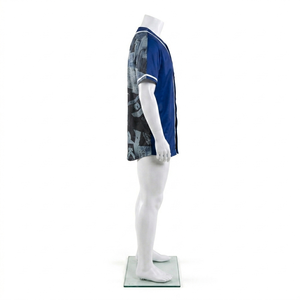 Maillot de baseball personnalisé à séchage rapide en maille respirante, entièrement boutonné, en polyester double tricot anti-humidité - Product Image 3