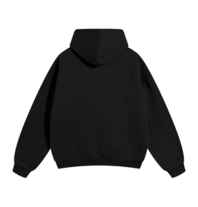 Sweat à capuche surdimensionné personnalisé en molleton 100% coton lourd |   Pull à épaules tombantes et coupe ample |   Étiquette privée OEM écologique - Product Image 2