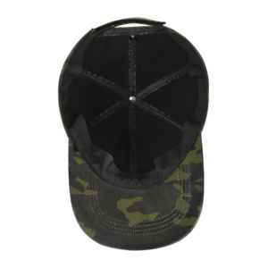 Custom Genuine Napa Leather Camouflage Baseball Cap Unisex Camo Printed Leather Sports Cap Adjustable Real Leather Hat Wholesale - Product Image 5