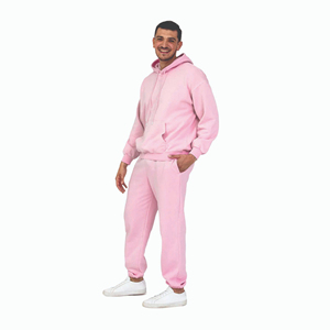 Conjunto Deportivo para Hombre, Estilo Desgastado, Suave y Transpirable, Chaqueta y Pantalones Deportivos para Entrenamiento, Uso Diario Informal - Product Image 5