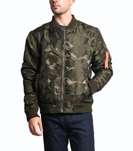 Venta al por mayor 2025 logotipo personalizado moda calle hombres chaqueta bombardero invierno grueso Casual MA-1 chaqueta recortada para hombres - Product Image 4
