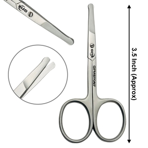 Tijeras de Acero Inoxidable Premium para Cutículas y Bigote, Tijeras Duraderas para Manicura, Pedicura y Cuidado de Uñas de Bebé - Product Image 1