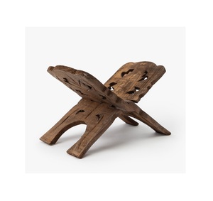 Support de livre sacré en bois de sheesham sculpté à la main, moderne et durable, pour la lecture du Coran/de la Bible/de la Gita et la décoration de bureau - Product Image 1