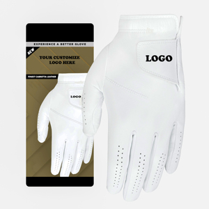 Professional Anti <b>Slip</b> Great Feel Soft Fabric White Golf Gloves Adult Outdoor and Indoor Durable Available in Genuine Leather - Product Image 6