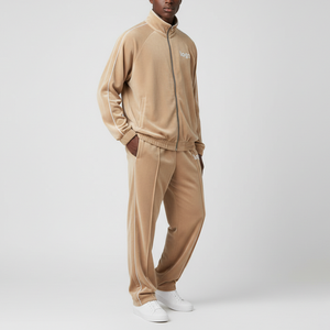 Ensemble de survêtement d'hiver pour homme en molleton 100 % coton 300 GSM, personnalisé OEM, imprimé, de haute qualité, avec veste brodée à capuche zippée et pantalon de jogging - Product Image 3