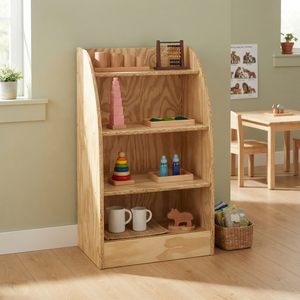 Librería Moderna de Madera de 4 Niveles con Panel Trasero, Diseño que Ahorra Espacio para el Hogar, Oficina, Sala de Estar, Estilo Escandinavo - Product Image 2