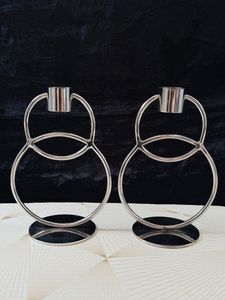 Porte-bougie en métal fait main, support à bougie en fer poli, pot décoratif pour bougie, pour la décoration de la maison et de mariage - Product Image 5