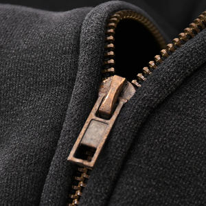 Sweat à capuche zippé oversize pour homme, style vintage, délavé à l'acide, effet soleil, manches longues, avec logo brodé et imprimé - Product Image 5