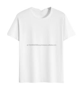 Camiseta de Cuello Redondo de Color Sólido con Cuello Acanalado de Algodón Puro de 150 g Personalizada OEM para Hombre - Product Image 1