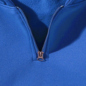 Sweat-shirts à fermeture éclair pour hommes, 100% coton, tissu polaire, coupe-vent, broderie personnalisée, impression OEM ODM en gros - Product Image 2