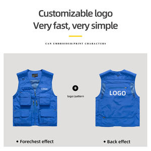 Chaleco de Trabajo de Alta Visibilidad con Bolsillos con Cremallera, 100% Algodón Reflectante, Uniforme de Seguridad para Hombres y Niños, Uso en Construcción - Product Image 6