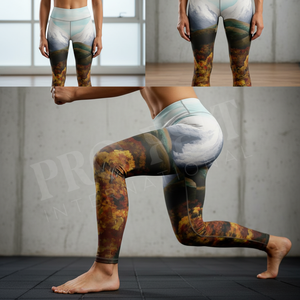 Leggings de Yoga de Cintura Alta a Precio Económico al por Mayor, Leggings Deportivos con Estampado Personalizado para Otoño, Pantalones Ajustados para Gimnasio, Fitness, Entrenamiento y Running para Mujer - Product Image 2