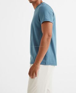 Camiseta de calidad premium para hombre, camiseta superventas para hombre, camiseta transpirable de Color sólido con MOQ bajo, camiseta informal de alta calidad a la venta - Product Image 2