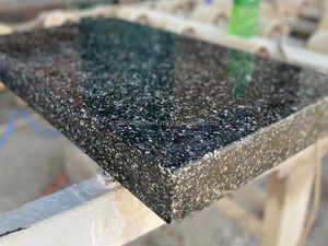 Las mejores losas de granito Absolute Black Galaxy Premium, modernas y duraderas para cocina, patio, escalera, suelo exterior, sur de India - Product Image 6