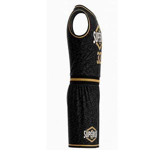 Athletic Basketball Uniform Crafted for Performance with Lightweight <b>Material</b>, Professional Stitching and Fully Customizable - Product Image 3