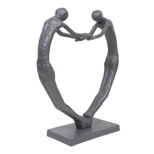 Heart Shape Figurine Pose Brass Sculpture Romantic Table <b>Object</b> For Romantic Home Decor And Photography Prop For Aesthetic Shots - Product Image 2