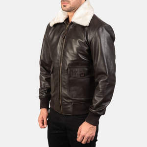 Chaqueta de Invierno para Hombre, de Cuero, con Cuello Alto, Ultra Cálida, Ecológica, Antibacteriana, Impermeable, Transpirable, Casual, Elegante, Clásica - Product Image 6