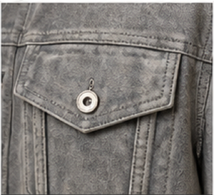 Men's <b>Suede</b> Leather <b>Jacket</b> Grey Trucker <b>Jacket</b> Button Front Casual Stylish Premium Outerwear Wholesale Windproof Heated - Product Image 6