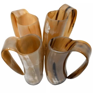 Custom Design Buffalo Horn Drinking Mug Bulk Unique Design %100 Natural Ox Horn Beer Mug Wholesale Premium Buffalo Horn Mug - Product Image 1