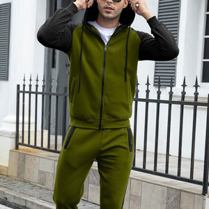 Ensemble de survêtement pour homme, coupe classique, hiver, grande taille, logo personnalisé, 100% coton, respirant, écologique, léger - Product Image 3