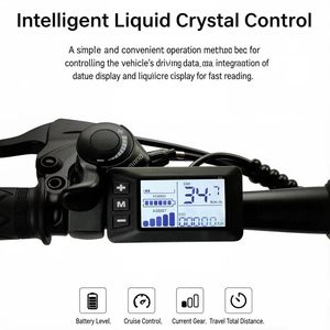 Vélo de montagne électrique sportif à double frein à disque, avec pneus tout-terrain larges de 26 x 4 pouces, corps en alliage d'aluminium, moteur sans balais au lithium 48V - Product Image 6