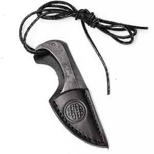 Cuchillo de Camping Forjado a Mano de Grado Industrial, Funda Flamingo, Colección Vintage Antigua, Estuche de Cuero Genuino, Acero Inoxidable - Product Image 5