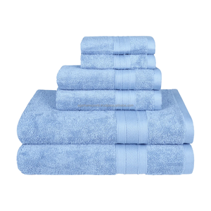 Juego de Toallas de Baño de Algodón Bordado de 600 GSM, Color Hermoso, Secado Rápido, Alta Absorbencia, Logotipo Personalizado para Spa y Restaurante - Product Image 6