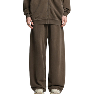 Custom Men Women Jogger Pants <b>Elastic</b> Waist Drawstring Straight Leg Loose Casual OEM ODM Bulk Supply - Product Image 2