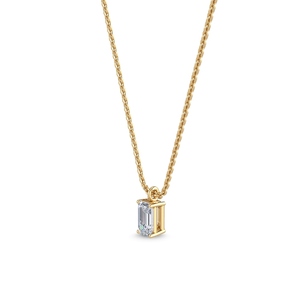 Magnifique pendentif solitaire en or blanc 14 carats avec émeraude et diamant de laboratoire 0,75 CTW, bijoux fins, cadeau de mariage pour femme - Product Image 6
