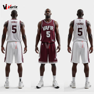 Nouveau design de maillot et short de basket-ball / Uniformes de basket-ball réversibles sublimés personnalisés pour hommes vafir uniforms - Product Image 6