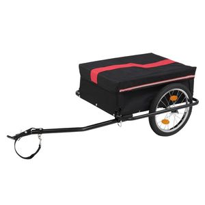 130*68*45cm Steel 100kg 16 Inch Quick Release Wheel Cloth Pocket Bicycle <b>Trailer</b> Rack Cargo & Utility <b>Trailers</b> - Product Image 2