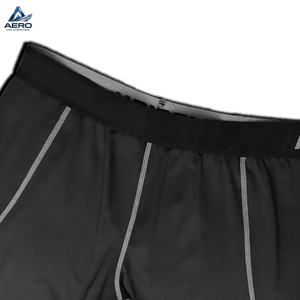 Conjunto Deportivo de Compresión para Hombre, Camiseta de Manga Larga Negra y Roja con Leggings, Ropa de Gimnasio que Absorbe la Humedad - Product Image 3
