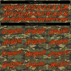 Anti-Bacterial Top Quality OMMiZ women Custom <b>Camo</b> Orange-Black Authentic Salute To Service Baseball Jersey - Product Image 5