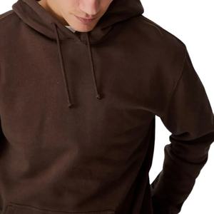Sudadera con Capucha Deportiva de Alta Calidad para Hombre, con Logotipo Personalizado al por Mayor, Lavada a la Piedra, Bordado 3D, Color Sólido - Product Image 4