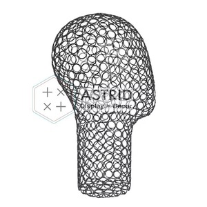 Metal Wire Head Mannequin <b>Hat</b> <b>Display</b> Stand Gold Color Durable Pre-Assembled Modern Decorative Rack for Clothing Stores - Product Image 3