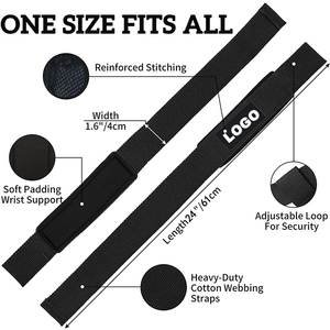 Bandes de soutien pour poignets en polyester avec logo personnalisé par ASKIM IMPEX, antidérapantes, pour la musculation et l'entraînement en salle de sport. - Product Image 4