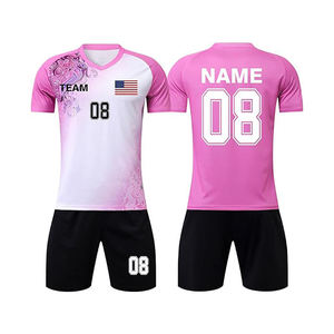 Custom Short Sleeve Soccer Jersey Set Printed Football Suit Team Training Men's Sports Uniform Quick Dry Breathable Football Kit - Product Image 3