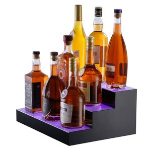 Espositore per Vini in Acrilico Illuminato a LED da 16 Pollici, a 3 Livelli, per Bar Domestico, Espositore per Bottiglie di Liquore - Product Image 6