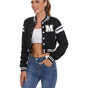 Chaquetas Varsity Personalizadas de la Mejor Calidad con su Propio Diseño, Hermosas Chaquetas Universitarias de Béisbol para Mujer - Product Image 3