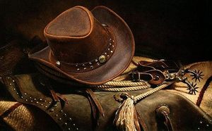Sombrero Vaquero Occidental de Cuero Genuino, Clásico para Montar a Caballo, Aventuras al Aire Libre, para Hombre, Estilo Vintage, Moderno - Product Image 4