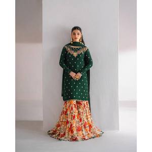 Women's Beautiful Embroidered <b>Suit</b> Set for Parties - Product Image 3