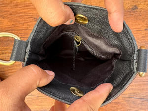 Bolso de hombro de piel de vaca genuina, bolsillo móvil suave y cómodo, monederos de mano para mujer con parche floral y bolsillos con cremallera - Product Image 6