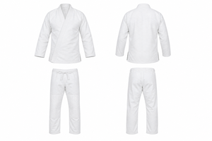 Kimono de BJJ BWI, Ropa Deportiva Blanca, 100% Algodón, Unisex, Corte Holgado, Transpirable, Antiencogimiento, 460g, Impresión por Transferencia de Calor, Personalizable - Product Image 4